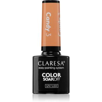 Claresa SoakOff UV/LED Color Candy gélový lak na nechty odtieň 3 5 g