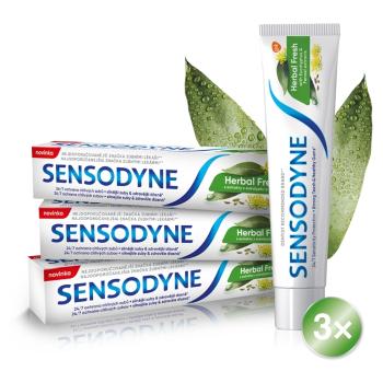 SENSODYNE Zubná pasta Herbal Fresh 3 x 75 ml