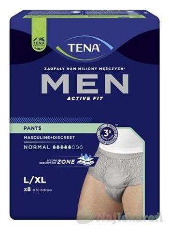 TENA Men Pants Normal ink.kalh.772803v L/XL grey 8 ks