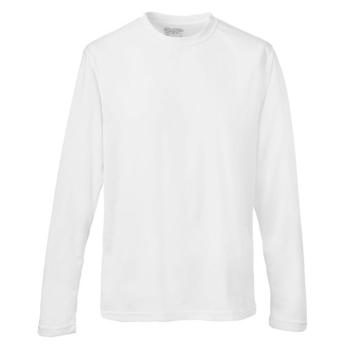 Just Cool Pánske športové tričko s dlhým rukávom Cool T - Arktická biela | M