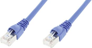 Telegärtner L00000A0084 RJ45 sieťové káble, prepojovacie káble CAT 6A S/FTP 1.00 m modrá samozhášavý, s ochranou 1 ks