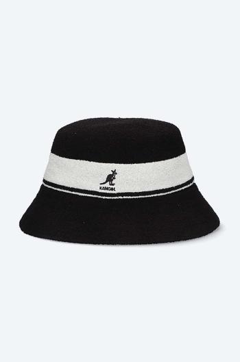 Klobúk Kangol Bermuda Bucket K3326ST.BLACK-BLACK, čierna farba