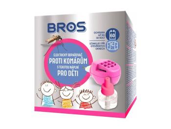 Odpudzovač komárov pre deti BROS s tekutou náplňou 40ml (60 nocí)