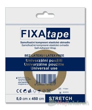 Fixatape Stretch samofixačné kompresné elastické ovínadlo bez latexu 5,0 cm x 450 cm 1 ks