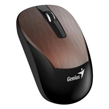Genius Myš Eco-8015, 1600DPI, 2.4 [GHz], optická, 3tl., bezdrôtová USB, kávová, Intergrovaná