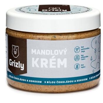 GRIZLY Mandľové maslo s kokosom a bielou čokoládou 500 g (8595678400167)