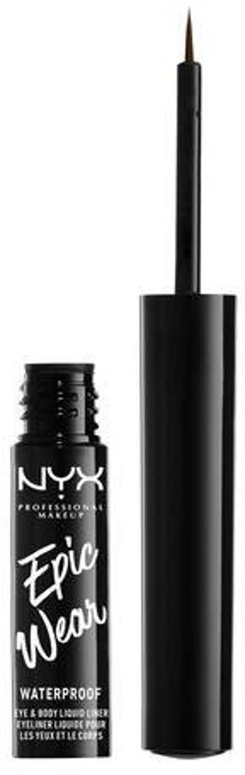 NYX Professional Makeup Epic Wear Semi-permanent Liquid Liner dlhotrvajúca linka na oči - odtieň Brown 3.5 ml