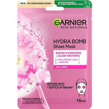 GARNIER Skin Naturals oživujúca textilná maska s výťažkom zo sakury, 28 g (3600542066136)