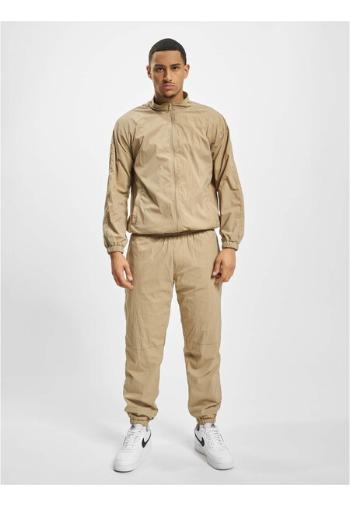 DEF Elastic plain track suit beige - S