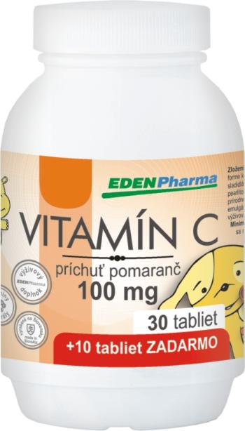 EdenPharma VITAMÍN C 100 mg príchuť pomaranč 40 tabliet
