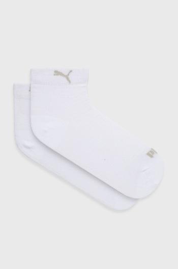Ponožky Puma (2-pack) 907956 dámske, biela farba