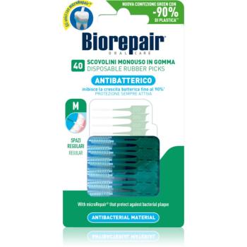 Biorepair Rubber Picks dentálne špáradlá Green - Regular 40 ks