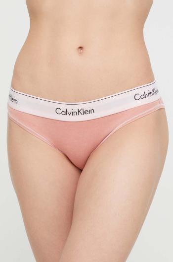 Nohavičky Calvin Klein Underwear oranžová farba