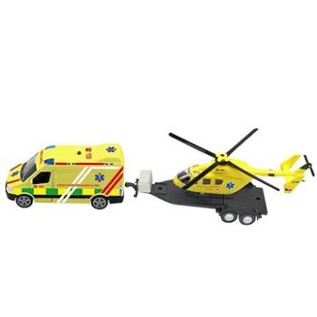 Súprava ambulancia + vrtuľník, so svetlom a zvukom (8590756072144)