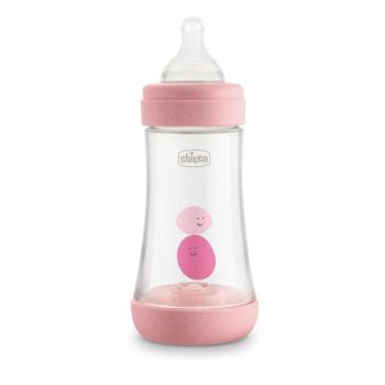 Chicco láhev Perfect 5 silikon růžová 240 ml