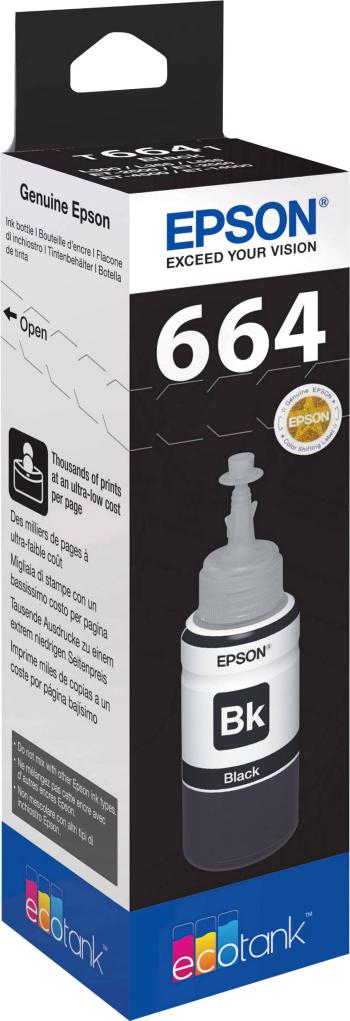 Epson Ink refill T6641 originál  čierna C13T66414010