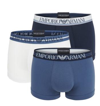 EMPORIO ARMANI - boxerky 3PACK stretch cotton fashion indigo Armani logo - limited edition-XXL (98-102 cm)