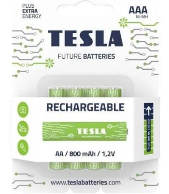 TESLA BATTERIES AAA GREEN+ RECHARGEABLE (HR03/BLISTER FOIL 4 PCS)