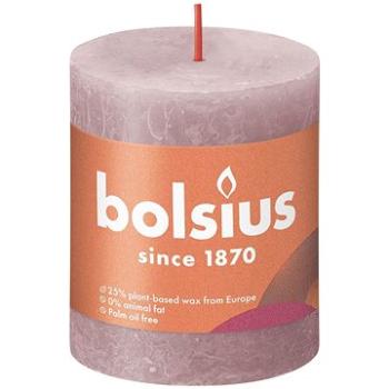 BOLSIUS rustikálna sviečka púdrovo ružová 80 × 68 mm (8717847148919)