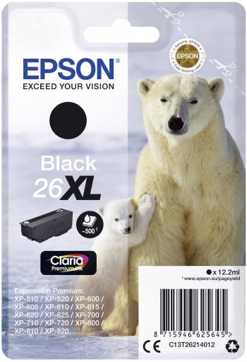 Epson Ink T2621, 26XL originál  čierna C13T26214012