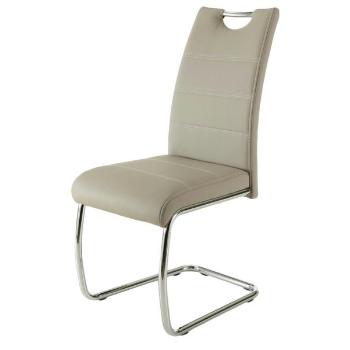 Sconto Jedálenská stolička FLORA S krémová, syntetická koža