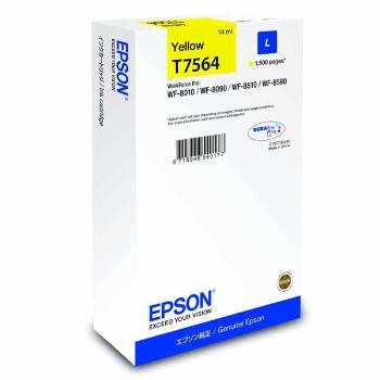 EPSON T7564 (C13T756440) - originálna cartridge, žltá, 1500 strán