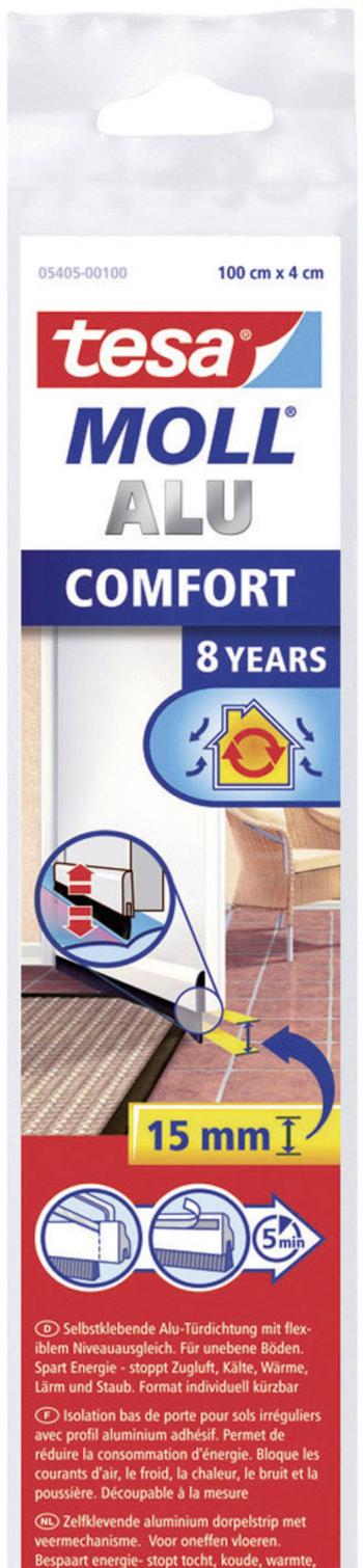 tesa COMFORT 05405-00102-00 Door Sealing rail tesaMOLL® nerezová oceľ (d x š) 1 m x 40 mm 1 ks