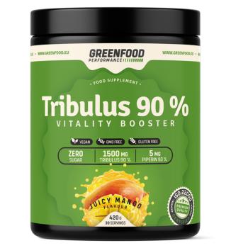 GREENFOOD NUTRITION Performance tribulus 90% šťavnaté mango 420 g