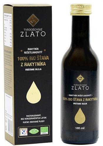 Tvrdošovské Zlato 100 % Bio šťava z rakytníka vrátane oleja 185 ml