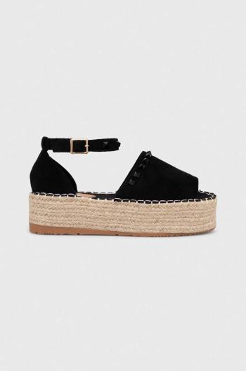 Espadrilky Answear Lab čierna farba, na platforme