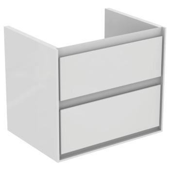 Kúpeľňová skrinka pod umývadlo Ideal Standard Connect Air 60x44x51,7 cm v kombinácii biela lesk / biela mat E0818B2