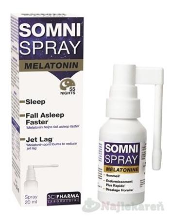 Somnispray Melatonin ústny sprej 20 ml