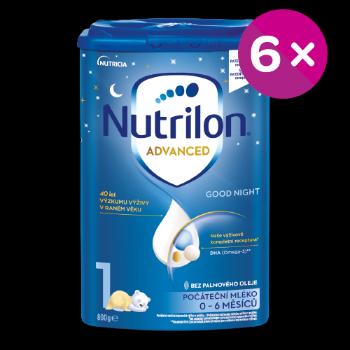 Nutrilon 1 Good Sleep počiatočná mliečna výživa v prášku na dobrú noc. 6 x 800 g