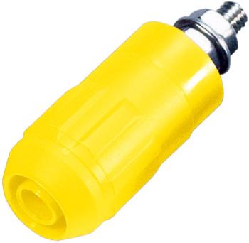 Stäubli XUB-G zdierka pre banánik zásuvka, vstavateľná vertikálna Ø pin: 4 mm žltá 1 ks