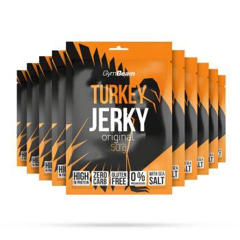 Sušené mäso Turkey Jerky - GymBeam, 50g