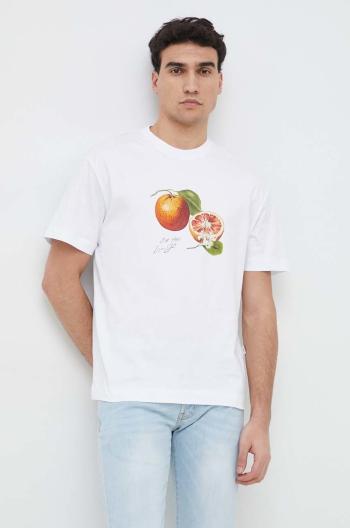Bavlnené tričko Liu Jo biela farba, s potlačou