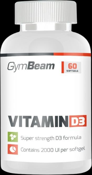 GymBeam Vitamin D3 2000 IU, bez príchute 120 mäkkých kapsúl