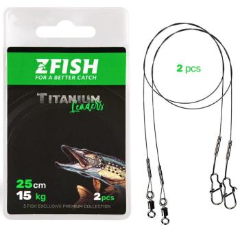 Zfish lanko titanium leader 2 ks - 20 cm 12 kg