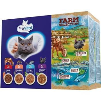 PreVital farm selection mix mäsa a rýb 12× 85 g (5999566111655)