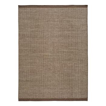 Hnedý vlnený koberec Universal Kiran Liso, 80 x 150 cm