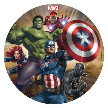Dekora Jedlý papier bez cukru - Avengers/Marvel 16 cm