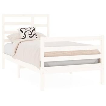 Rám postele biely masívne drevo 90 × 190 cm Single, 3105826