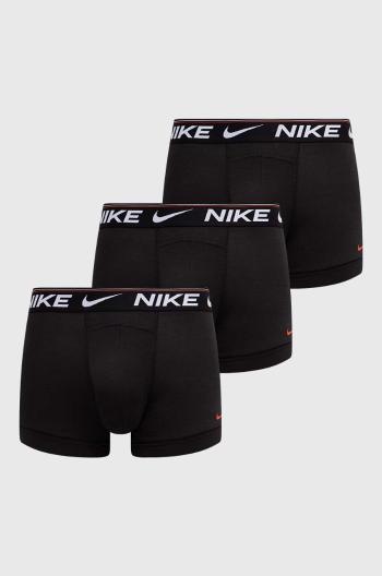 Boxerky Nike 3-pak pánske, čierna farba