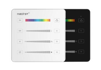 LED Solution Mi-Light RF Nástenný diaľkový ovládač pre RGB a RGBW digitálne LED pásiky Farebný variant pätice: Čierna B6-B