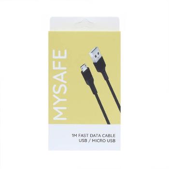 MySafe kábel - 1m - MicroUSB - Čierna KP25592