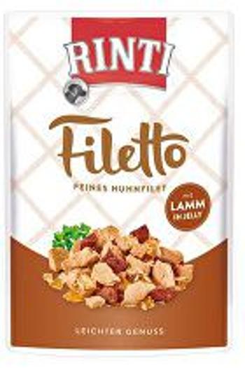 Rinti Dog pocket Filetto kuracie + jahňacie v želé 100g + Množstevná zľava