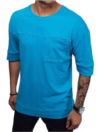 Modré pánske tričko s náprsným vreckom vel. L