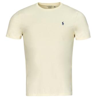 Polo Ralph Lauren  T-SHIRT AJUSTE EN COTON  Tričká s krátkym rukávom Béžová