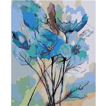 Maľovanie podľa čísel – Abstrakcia modrých kvetov (HRAmal01084nad)