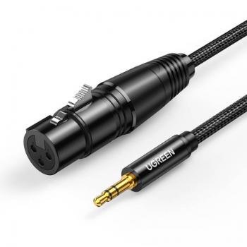 Ugreen AV131 kábel 3.5mm / XLR 2m, čierny (20244)